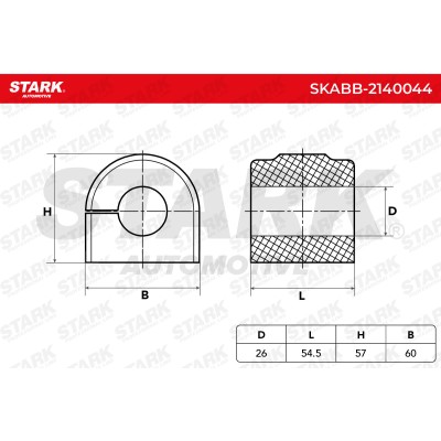 Stabiliser Bar Mounting Stark SKABB-2140044 SKABB-2140044 - photo 6