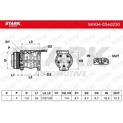 Compressor, Air Conditioning SKKM-0340230 - photo 7