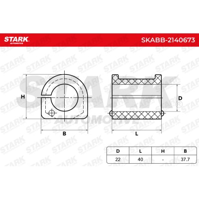 Stabiliser Bar Mounting Stark SKABB-2140673 SKABB-2140673 - photo 5
