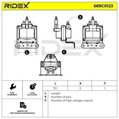 Ignition Coil RIDEX 689C0123 689C0123 - photo 7