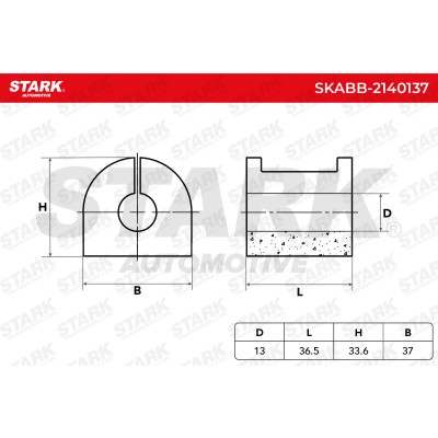 Stabiliser Bar Mounting Stark SKABB-2140137 SKABB-2140137 - photo 5