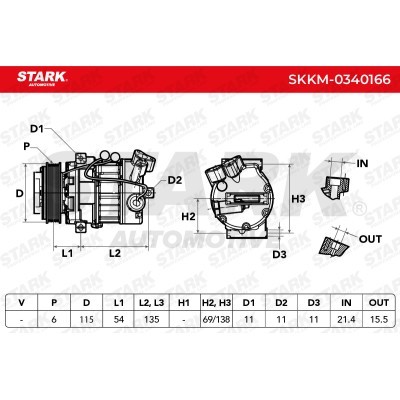 Compressor, Air Conditioning SKKM-0340166 - photo 5