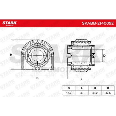 Stabiliser Bar Mounting Stark SKABB-2140092 SKABB-2140092 - photo 5