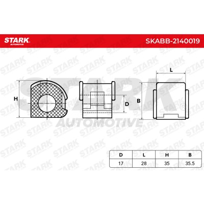 Stabiliser Bar Mounting Stark SKABB-2140019 SKABB-2140019 - photo 6