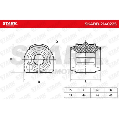 Stabiliser Bar Mounting Stark SKABB-2140225 SKABB-2140225 - photo 5