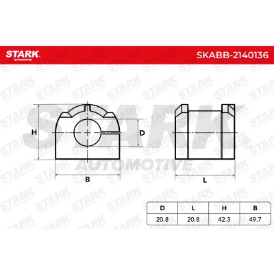 Stabiliser Bar Mounting Stark SKABB-2140136 SKABB-2140136 - photo 5