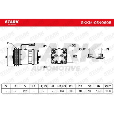 Compressor, Air Conditioning SKKM-0340608 - photo 5