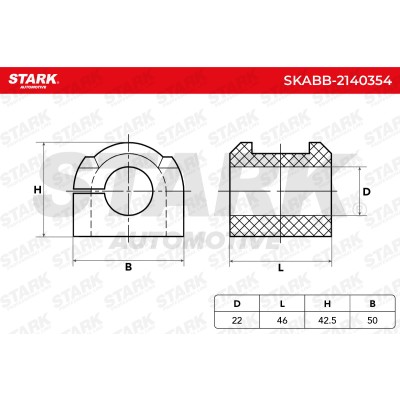 Stabiliser Bar Mounting Stark SKABB-2140354 SKABB-2140354 - photo 6