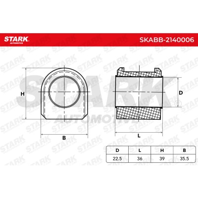 Stabiliser Bar Mounting Stark SKABB-2140006 SKABB-2140006 - photo 5