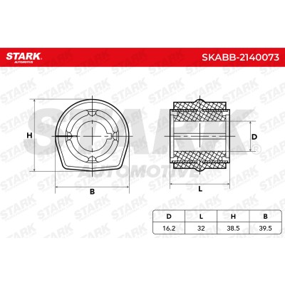 Stabiliser Bar Mounting Stark SKABB-2140073 SKABB-2140073 - photo 5