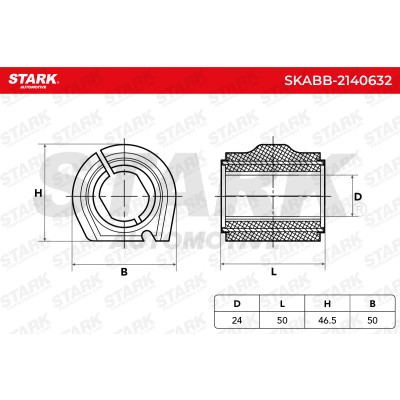 Stabiliser Bar Mounting Stark SKABB-2140632 SKABB-2140632 - photo 6