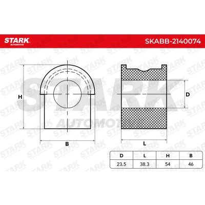 Stabiliser Bar Mounting Stark SKABB-2140074 SKABB-2140074 - photo 5