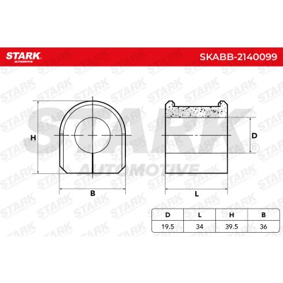 Stabiliser Bar Mounting Stark SKABB-2140099 SKABB-2140099 - photo 5