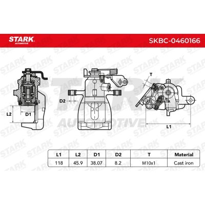 Brake Caliper Stark SKBC-0460166 SKBC-0460166 - photo 6