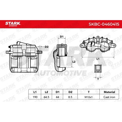 Brake Caliper Stark SKBC-0460415 SKBC-0460415 - photo 3