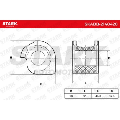 Stabiliser Bar Mounting Stark SKABB-2140420 SKABB-2140420 - photo 5