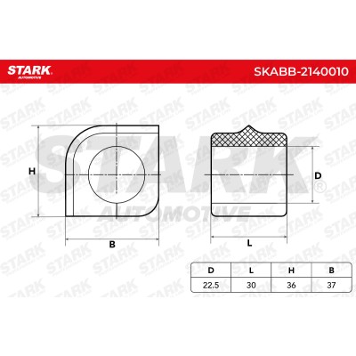 Stabiliser Bar Mounting Stark SKABB-2140010 SKABB-2140010 - photo 6