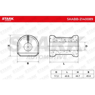 Stabiliser Bar Mounting Stark SKABB-2140089 SKABB-2140089 - photo 5