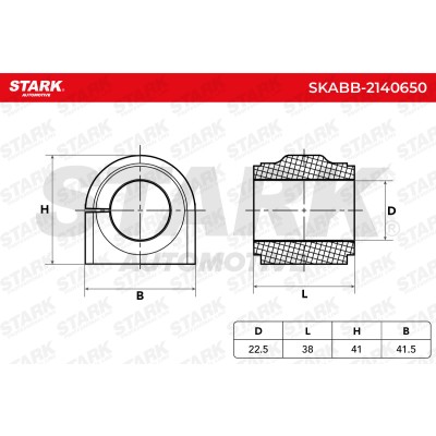 Stabiliser Bar Mounting Stark SKABB-2140650 SKABB-2140650 - photo 6