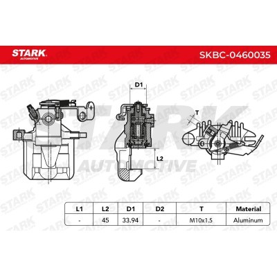 Brake Caliper Stark SKBC-0460035 SKBC-0460035 - photo 3