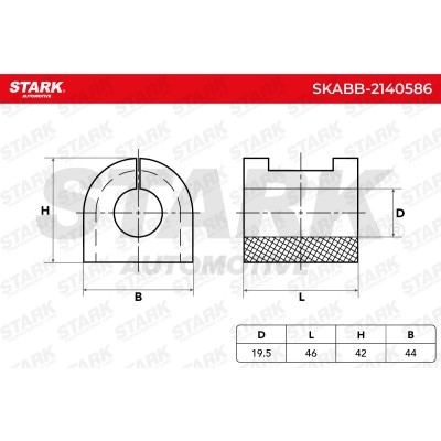 Stabiliser Bar Mounting Stark SKABB-2140586 SKABB-2140586 - photo 6