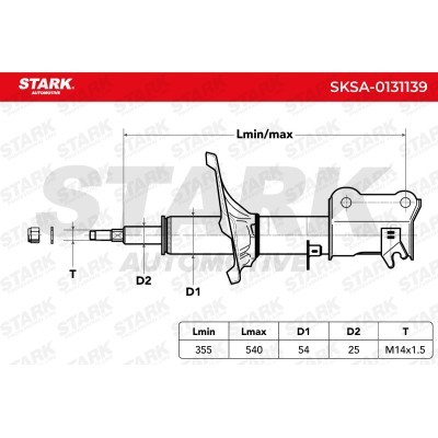 Shock Absorber Stark SKSA-0131139 SKSA-0131139 - photo 3