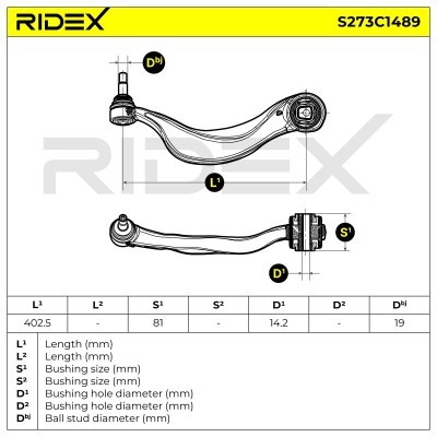 Control Arm RIDEX 273C1489 273C1489 - photo 6