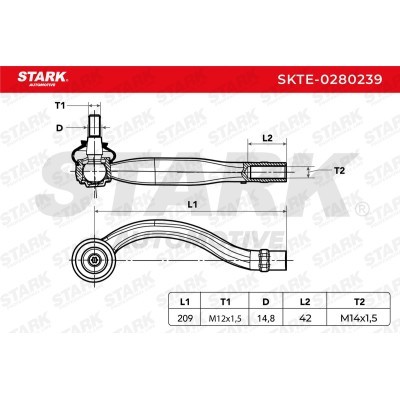 Tie Rod End Stark SKTE-0280239 SKTE-0280239 - photo 9