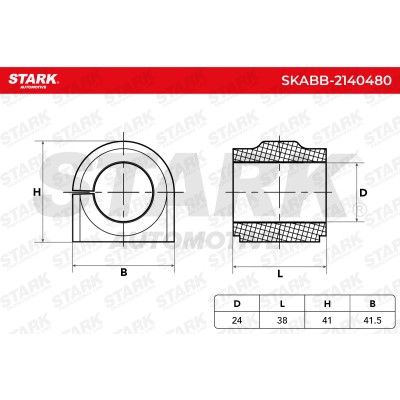 Stabiliser Bar Mounting Stark SKABB-2140480 SKABB-2140480 - photo 5