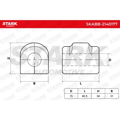 Stabiliser Bar Mounting Stark SKABB-2140177 SKABB-2140177 - photo 5