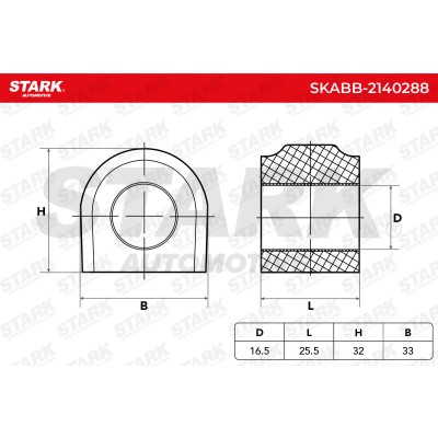 Stabiliser Bar Mounting Stark SKABB-2140288 SKABB-2140288 - photo 5