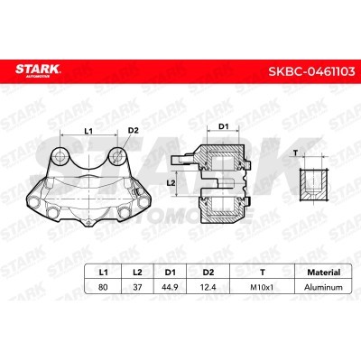 Brake Caliper Stark SKBC-0461103 SKBC-0461103 - photo 8