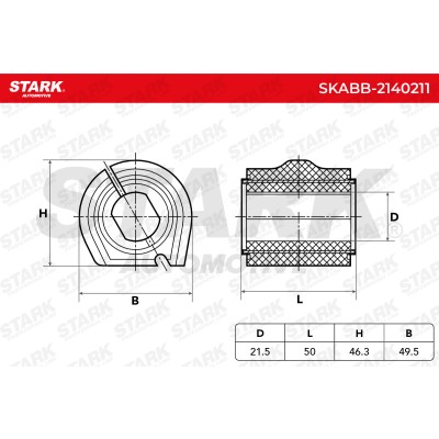 Stabiliser Bar Mounting Stark SKABB-2140211 SKABB-2140211 - photo 5