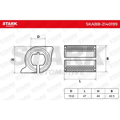 Stabiliser Bar Mounting Stark SKABB-2140199 SKABB-2140199 - photo 5