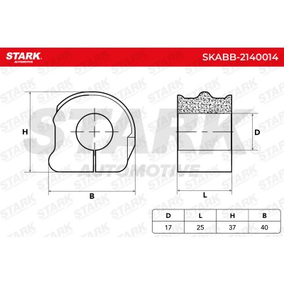 Stabiliser Bar Mounting Stark SKABB-2140014 SKABB-2140014 - photo 5