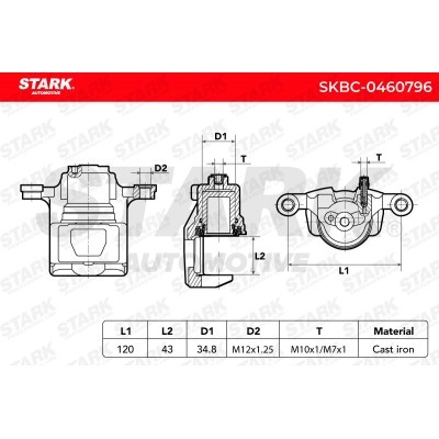 Brake Caliper Stark SKBC-0460796 SKBC-0460796 - photo 6