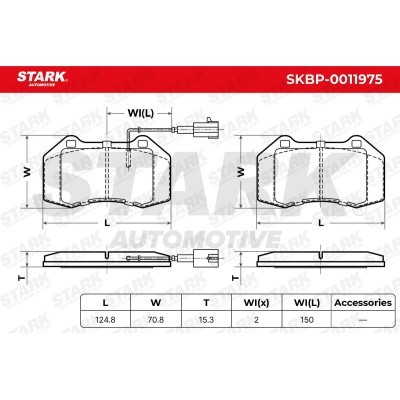 Brake Pads Set Stark SKBP-0011975 SKBP-0011975 - photo 5
