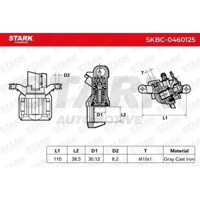 Brake Caliper Stark SKBC-0460125 SKBC-0460125 - photo 7