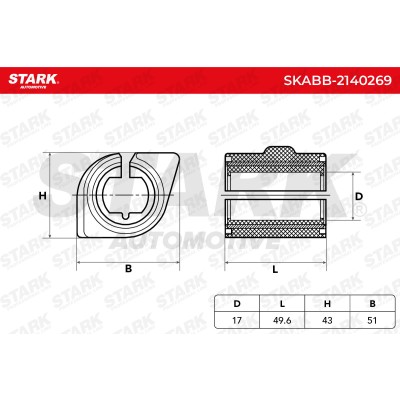 Stabiliser Bar Mounting Stark SKABB-2140269 SKABB-2140269 - photo 5