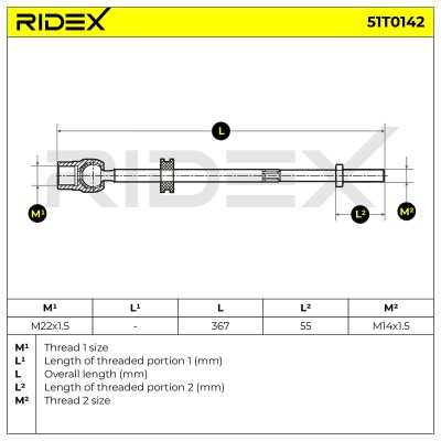 Tie Rod Assembly RIDEX 51T0142 51T0142 - photo 6