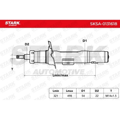 Shock Absorber Stark SKSA-0131618 SKSA-0131618 - photo 3