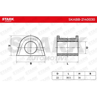 Stabiliser Bar Mounting Stark SKABB-2140030 SKABB-2140030 - photo 5