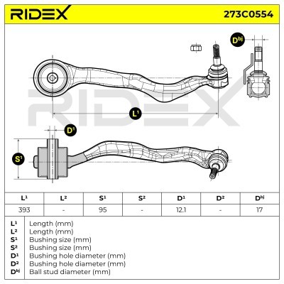 Control Arm RIDEX 273C0554 273C0554 - photo 6