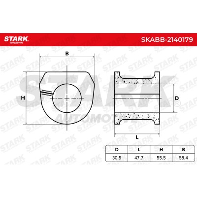 Stabiliser Bar Mounting Stark SKABB-2140179 SKABB-2140179 - photo 5