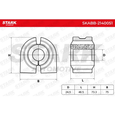 Stabiliser Bar Mounting Stark SKABB-2140051 SKABB-2140051 - photo 6