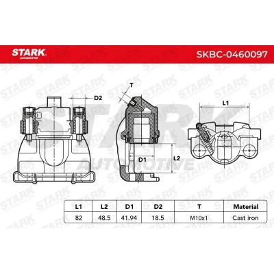 Brake Caliper Stark SKBC-0460097 SKBC-0460097 - photo 7