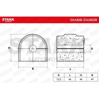 Stabiliser Bar Mounting Stark SKABB-2140638 SKABB-2140638 - photo 5