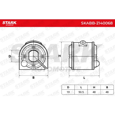 Stabiliser Bar Mounting Stark SKABB-2140068 SKABB-2140068 - photo 5