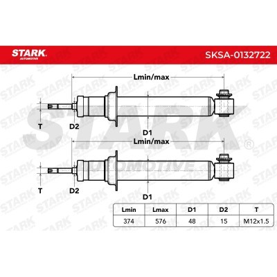 Shock Absorber Stark SKSA-0132722 SKSA-0132722 - photo 4