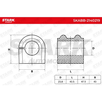 Stabiliser Bar Mounting Stark SKABB-2140219 SKABB-2140219 - photo 5